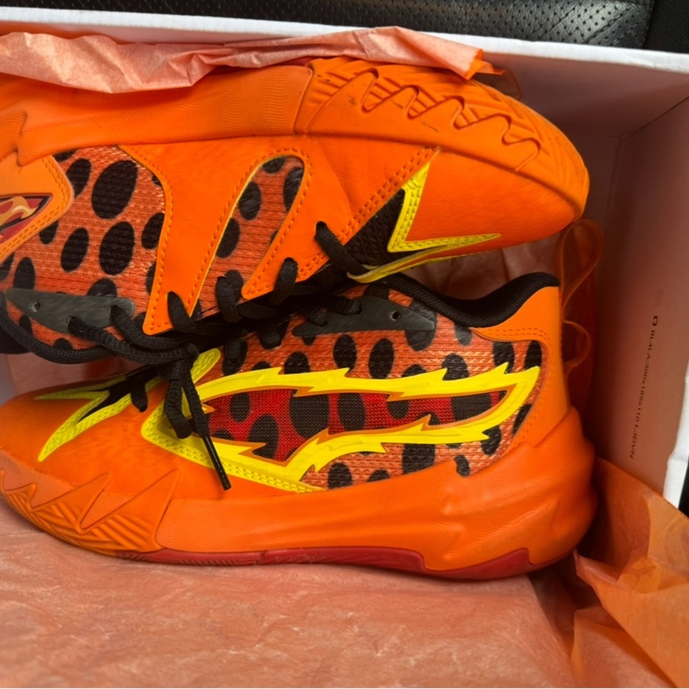 Puma Orange Black Sneakers Dynamic Style